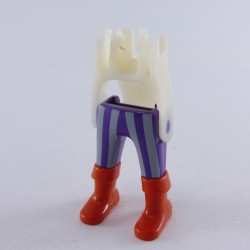 Playmobil 25194 Playmobil Pair of Violet Legs and Gray Dark Orange Boots