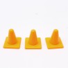 Playmobil 29471 Playmobil Lot de 3 Petits Cones de Signalisation