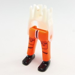 Playmobil 19855 Playmobil Pair of Legs Oranges Pockets black Shoes