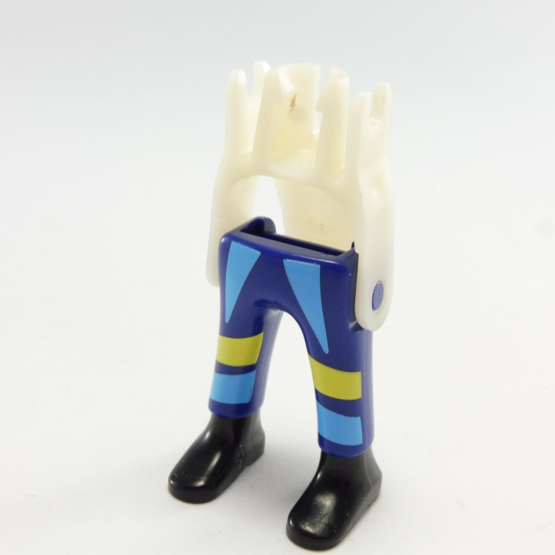 Playmobil 19969 Playmobil Paire de Jambes Bleu et Jaune Bottines Noires