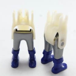 Playmobil 19761 Playmobil Batch of 2 Pairs of Legs Money Dark Blue Boots