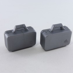 Playmobil 8660 Playmobil Lot of 2 Gray Suitcases