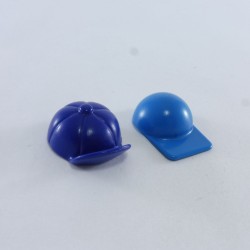 Playmobil 18116 Playmobil Batch of 2 Blue Adult Caps