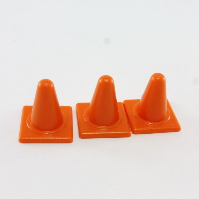 Playmobil 30200 Playmobil Lot of 3 Small Signal Cones