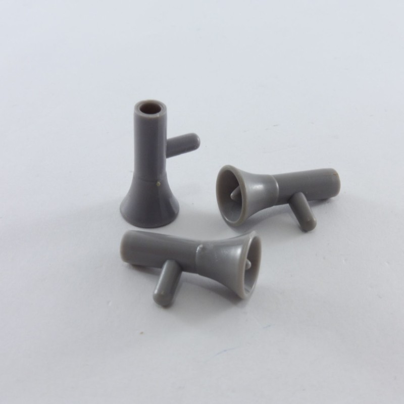 Playmobil 3405 Playmobil Pack of 3 Vintage Gray Megaphones