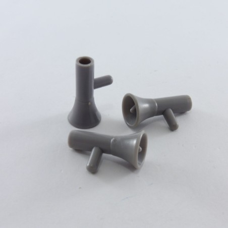 Playmobil 3405 Playmobil Pack of 3 Vintage Gray Megaphones