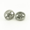 Playmobil 22269 Playmobil Lot of 2 Gray Motorbike Rims