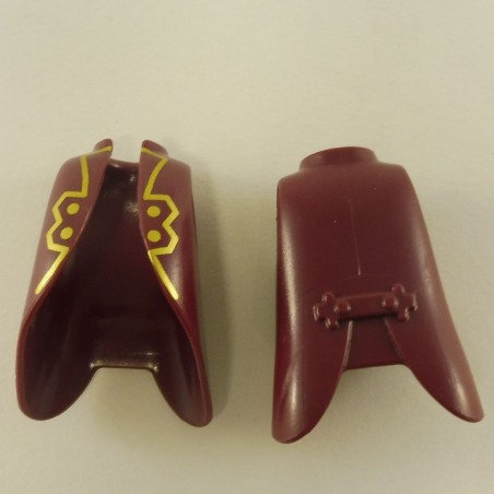 Playmobil 23516 Playmobil Lot de 2 Manteaux Aubergines Bords Dorés Officier