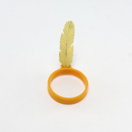 Playmobil 30342 Playmobil Orange Hat Bead with Dirty or Yellow Indian Feather