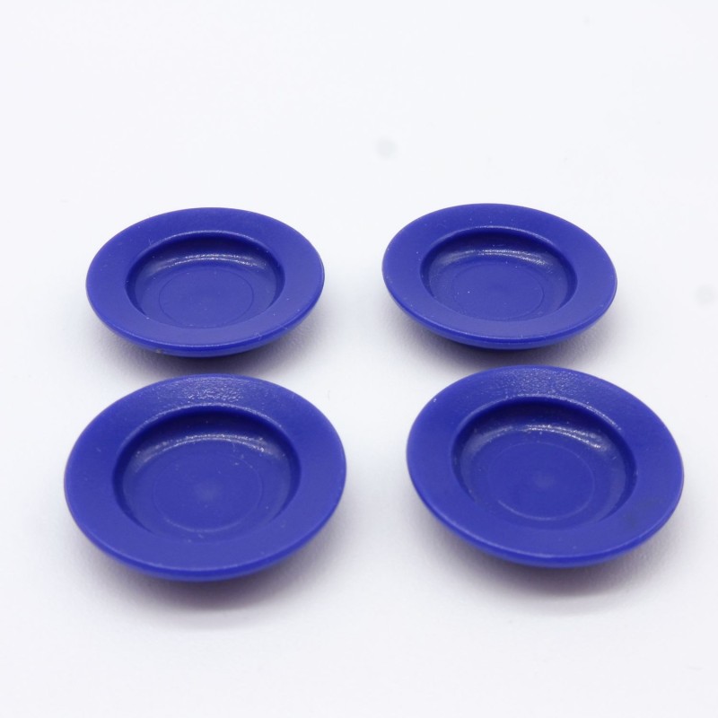 Playmobil 31364 Playmobil Lot de 4 Assiettes Bleues