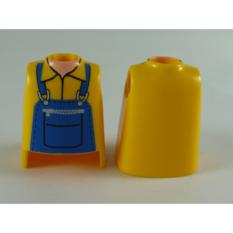 Playmobil 20796 Playmobil Lot de 2 Bustes Jaunes Salopette Bleue