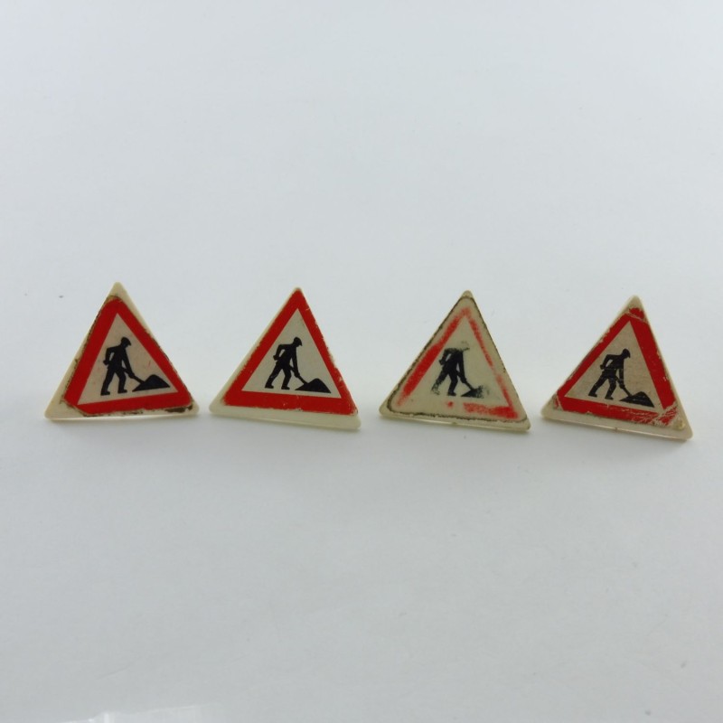 Playmobil 28049 Playmobil Lot de 4 Panneaux de Signalisation