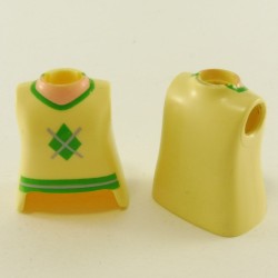 Playmobil 23626 Playmobil Lot of 2 Busts of Yellow and Green Woman