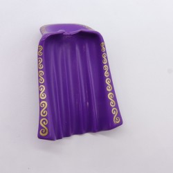 Playmobil 31500 Playmobil Long Purple Cape with Collar and Gold Patterns
