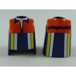 Playmobil 20926 Playmobil Batch of 2 Busts White Yellow Orange Dark blue