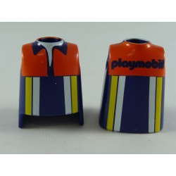 Playmobil 20926 Playmobil Lot de 2 Bustes Bleu Foncé Orange Jaune Blanc