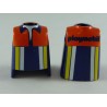 Playmobil 20926 Playmobil Batch of 2 Busts White Yellow Orange Dark blue