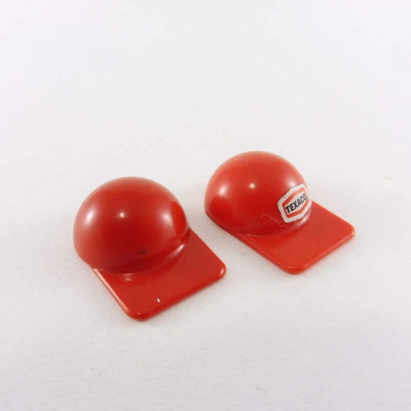 Playmobil 24933 Playmobil Lot de 2 Casquettes Adultes Rouges Vintage