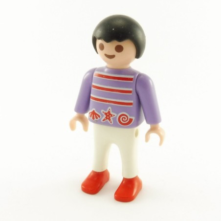 Playmobil 21932 Playmobil Enfant Garçon Blanc et Violet 3009