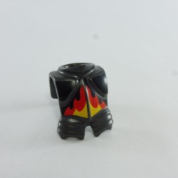 Playmobil 29206 Playmobil Dark Gray and Black Neck Weave with Red and Yellow Flames