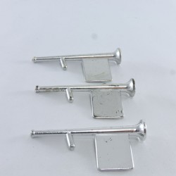 Playmobil 3318 Playmobil Pack of 3 Long Silver Trumpets Vintage