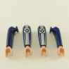 Playmobil 23044 Playmobil Set of 2 Pairs of Dark Blue Arm with Silver Band