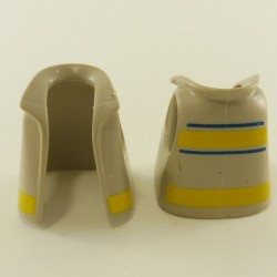 Playmobil 23839 Playmobil Lot of 2 Gray Vests with Yellow Stripes