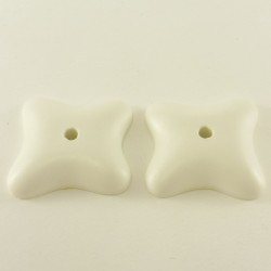 Playmobil 23543 Playmobil Set of 2 Small White Socles for Flowers