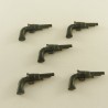 Playmobil 3140 Playmobil Lot de 5 Pistolets Gris Foncés pour Cowboy