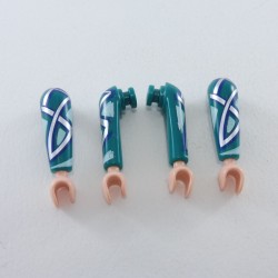 Playmobil 26967 Playmobil Set of 2 Emerald Green Emerald Arms Pairs Silver and Blue
