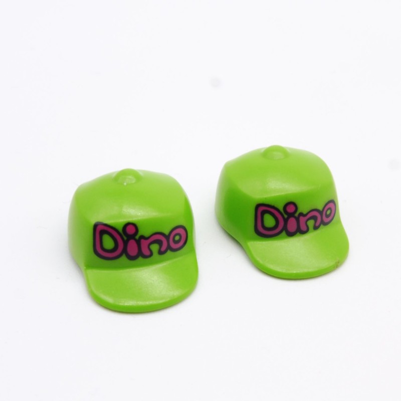 Playmobil 17026 Playmobil Lot of 2 Green Caps Children Dino