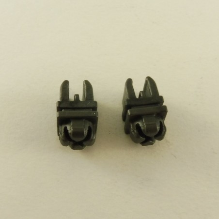 Playmobil 11533 Playmobil Batch of 2 Fasteners Gris Foncé System X with Grips