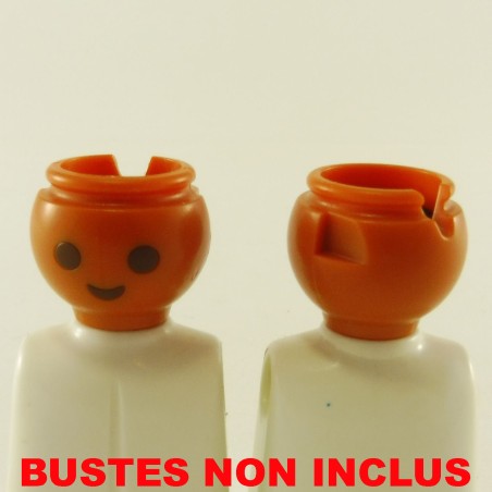 Playmobil 5646 Playmobil Lot de 2 Têtes Bronzées