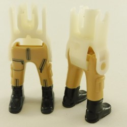 Playmobil 23470 Playmobil Set of 2 Pairs of Legs Woman Beige Black Rangers Boots Ghostbusters