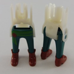 Playmobil 24740 Playmobil Lot de 2 Paires de Jambes Vertes avec Ceinture Verte et Bottines Marron