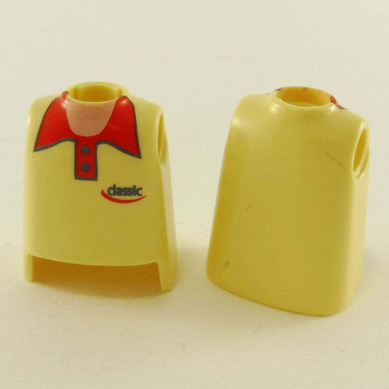 Playmobil 23754 Playmobil Set of 2 Busts Yellow Straw with Red Collar