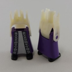 Playmobil 24733 Playmobil Set of 2 Pairs Legs Purple Dress and Silver Black Shoes