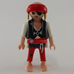Playmobil 24808 Playmobil Pirate Man White and Bald Red