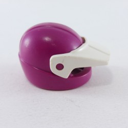 Playmobil 5376 Playmobil Violet Motorcycle Helmet with White Visor