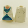 Playmobil 23439 Playmobil Set of 2 Busts Pregnant Woman White and Blue Worn