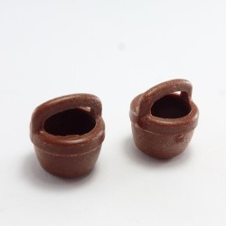 Playmobil 3338 Playmobil Pack of 2 Vintage Indian Brown Baskets