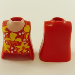 Playmobil 23445 Playmobil Set of 2 Red Women Busts with Yellow Flowers
