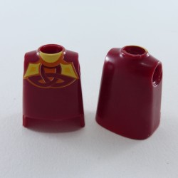 Playmobil 26963 Playmobil Lot of 2 Dark Red Busts with Yellow and Orange Deco