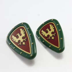 Playmobil 17431 Playmobil Set of 2 Green Gold Shields Bordeaux