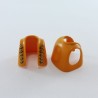 Playmobil 26947 Playmobil Set of 2 Orange Short Vests with Golden Buttons