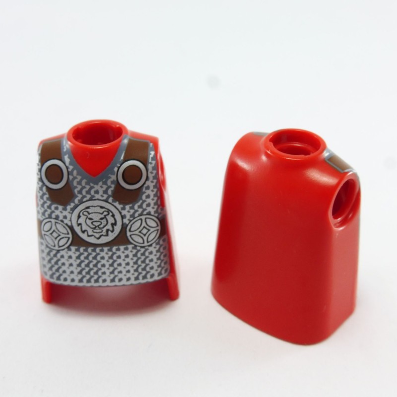 Playmobil 10441 Playmobil Lot de 2 Bustes Rouge et Argent Lion Romain