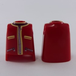 Playmobil 24430 Playmobil Lot of 2 Busts Dark Red with Zip