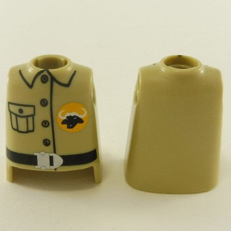 Playmobil 23436 Playmobil Set of 2 Beige Busts with Shirt and Buffalo Drawing