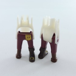 Playmobil 26954 Playmobil Lot of 2 Aubergine and Golden Legs Pair with Leg of Wood