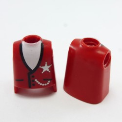 Playmobil 9157 Playmobil Lot of 2 Red Busts Sheriff